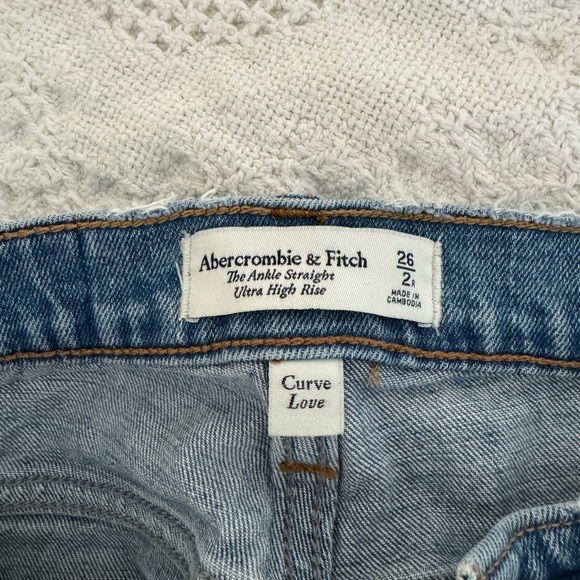 Abercrombie and Fitch The Ankle Straight Ultra High Rise/Size 26 or 2 CURVE LOVE - Picture 7 of 7